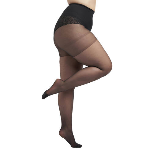 MS Mode Plus Size super stretch panty 20 denier zwart afbeelding