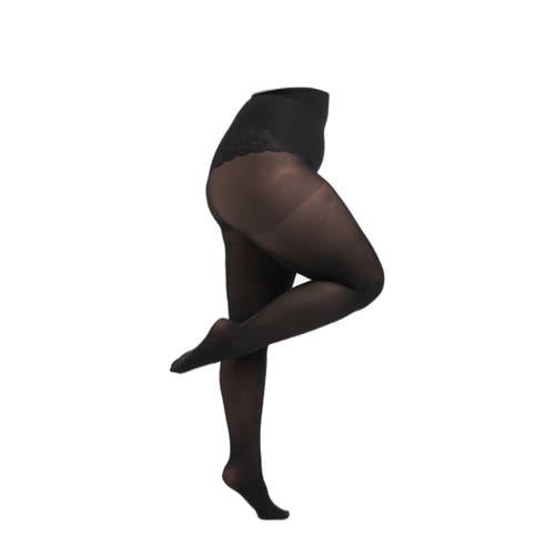 MS Mode Plus Size super stretch panty 40 denier - set van 2 zwart afbeelding