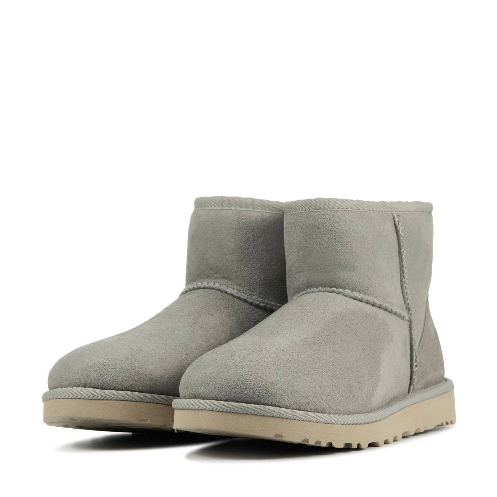 UGG Classic Mini II suède enkelboots grijs | wehkamp
