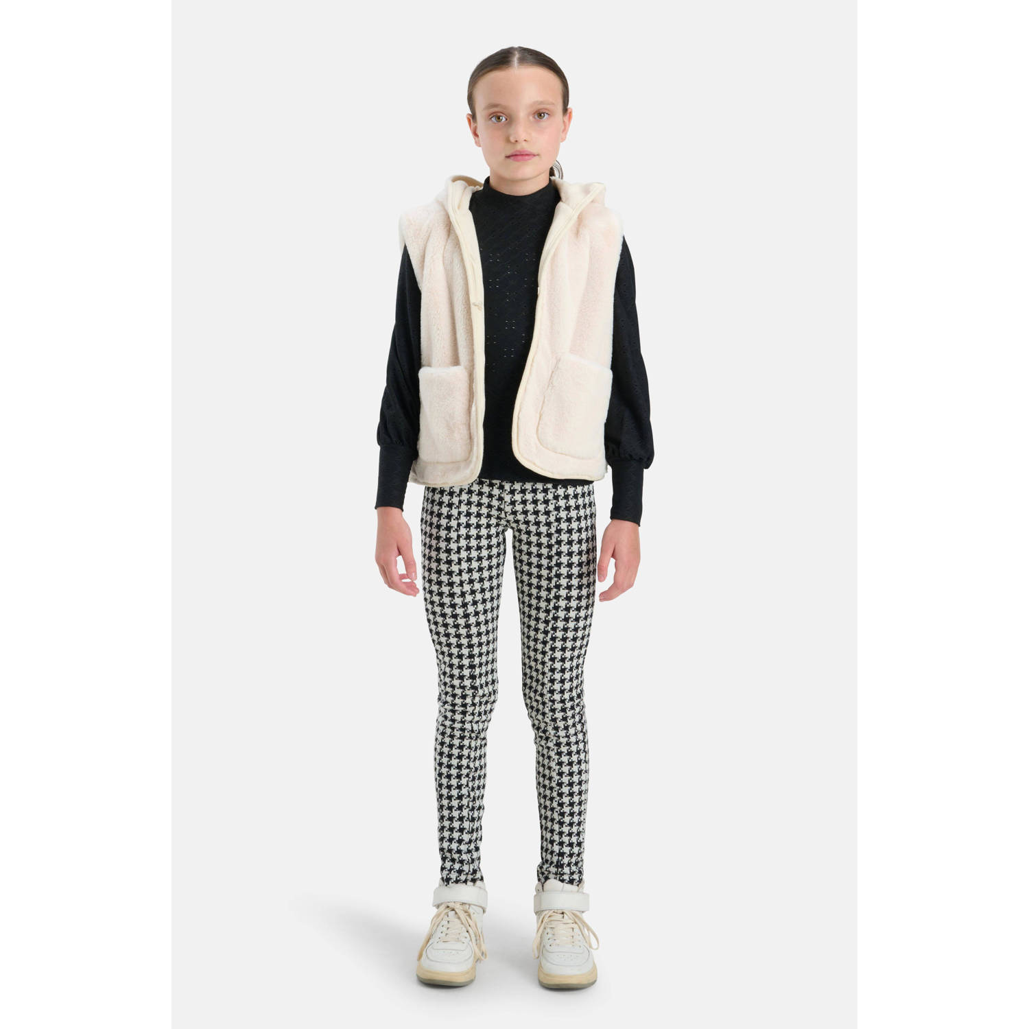 Shoeby gilet Faux fur ecru