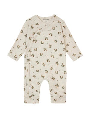 baby boxpak Noumea met katoen ecru/groen/bruin