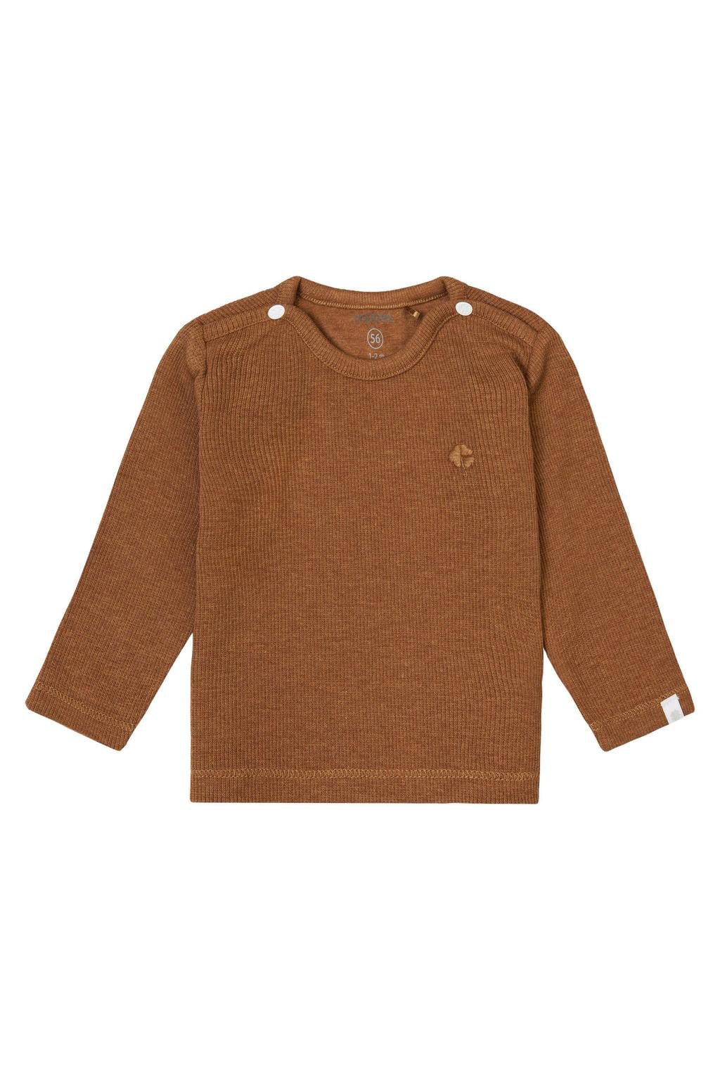 Noppies longsleeve Natal met katoen bruin
