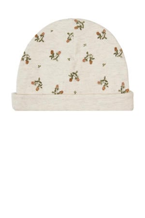 Nebra muts ecru/groen/bruin