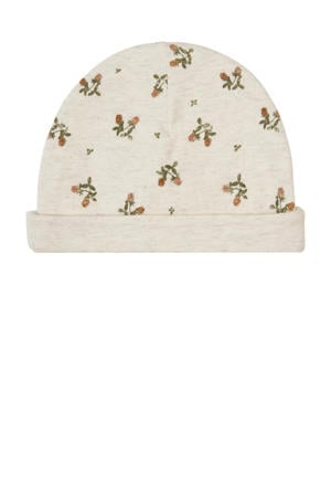Nebra muts ecru/groen/bruin