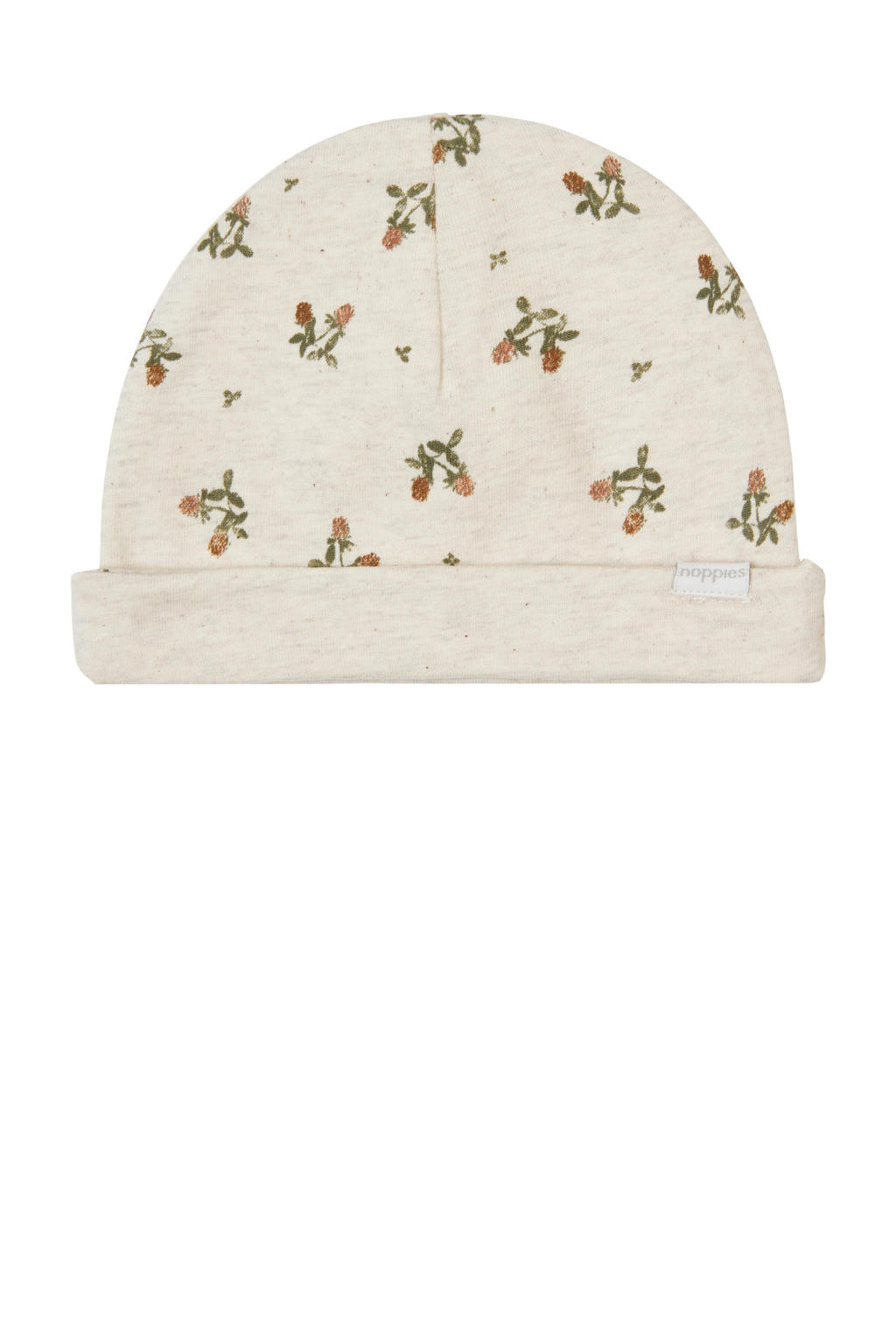 Noppies baby Nebra muts ecru/groen/bruin