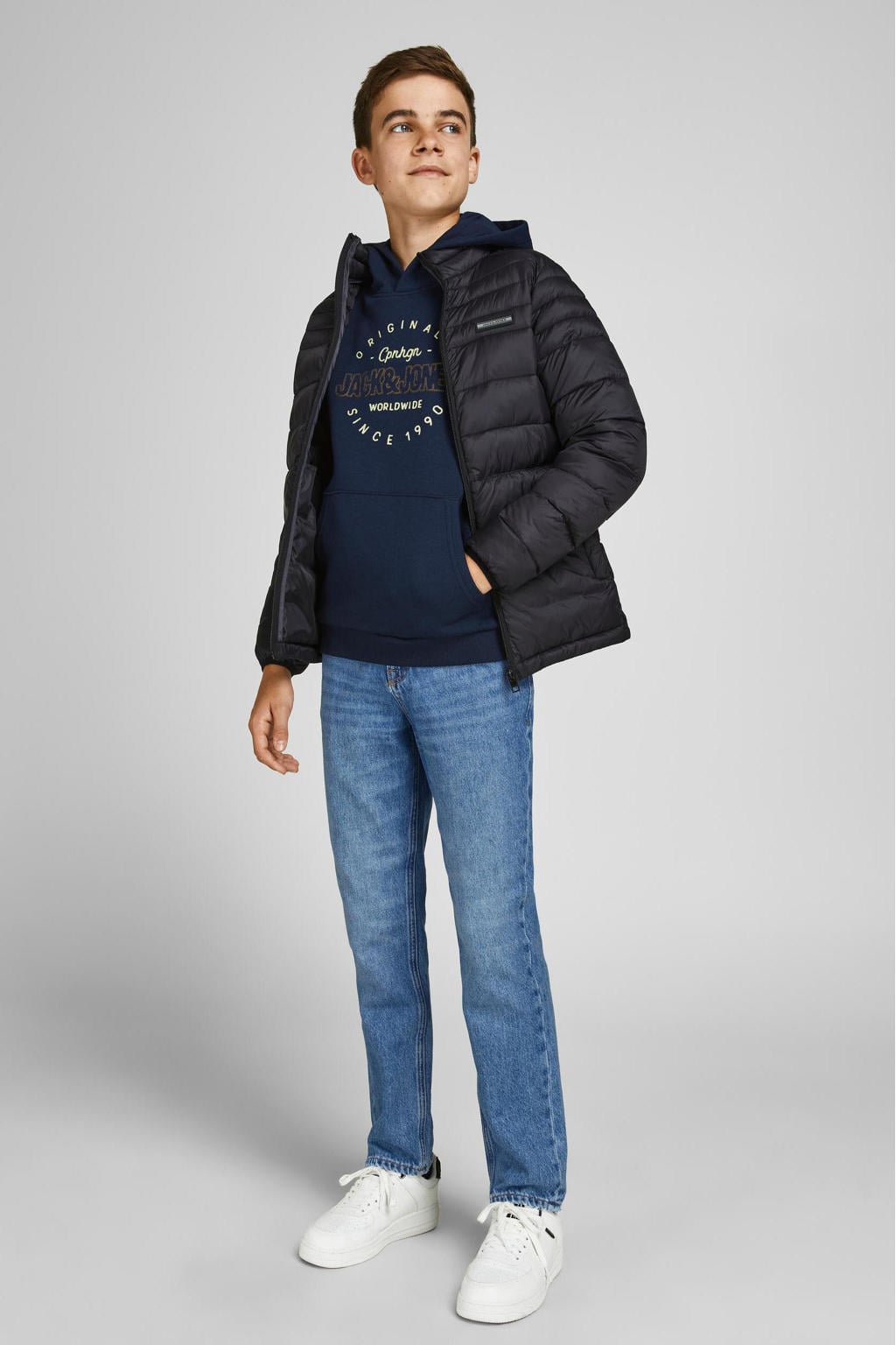 JACK&JONES JUNIOR Jongens Jeans, Blue Denim, 152 cm JACK&JONES JUNIOR Jongens Jeans, Blue Denim, 152 cm
