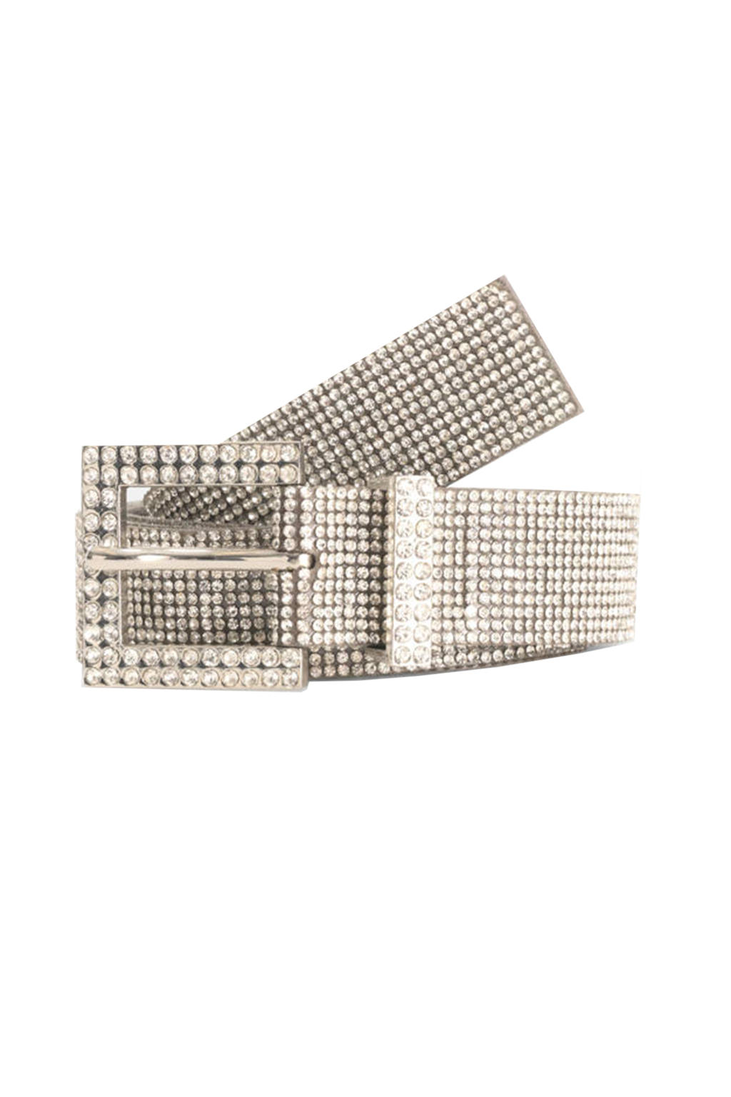 Shoeby riem met strass steentjes zilverkleurig | wehkamp