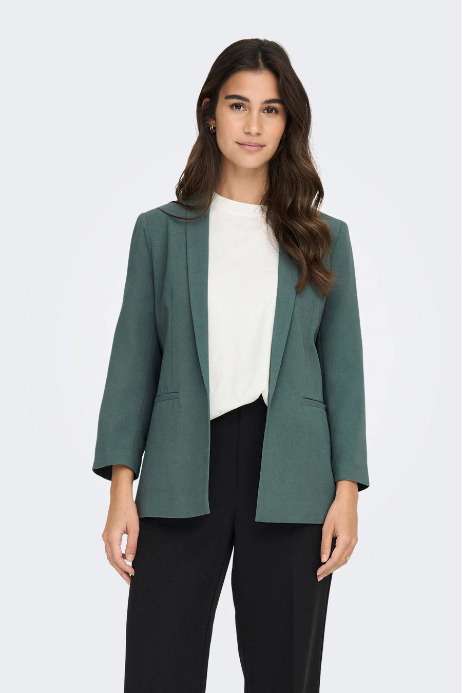 Blazer voor Dames - Groen - Stijlvolle en Comfortabele Pasvorm in Hoogwaardige Stof