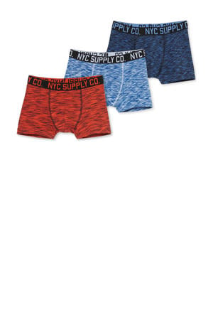   boxershort - set van 3 oranje/lichtblauw/donkerblauw