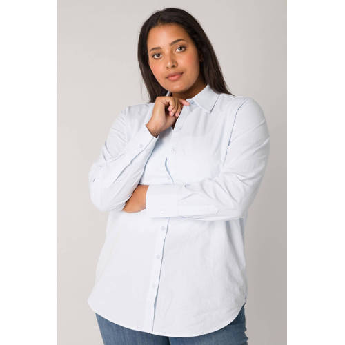 Base Level Curvy blouse lichtblauw afbeelding