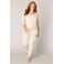 Base Level Curvy fijngebreid vest beige