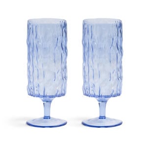 wijnglas (Ø6 cm) (wit) (set van 2) 