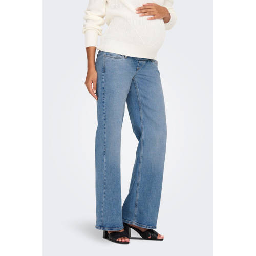 ONLY MATERNITY high waist wide leg zwangerschapsjeans OLMJUICY medium blue afbeelding