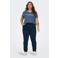 ONLY CARMAKOMA slim fit broek CARGOLDTRASH donkerblauw