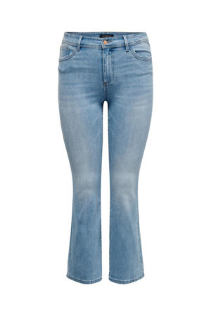 flared jeans light medium blue denim