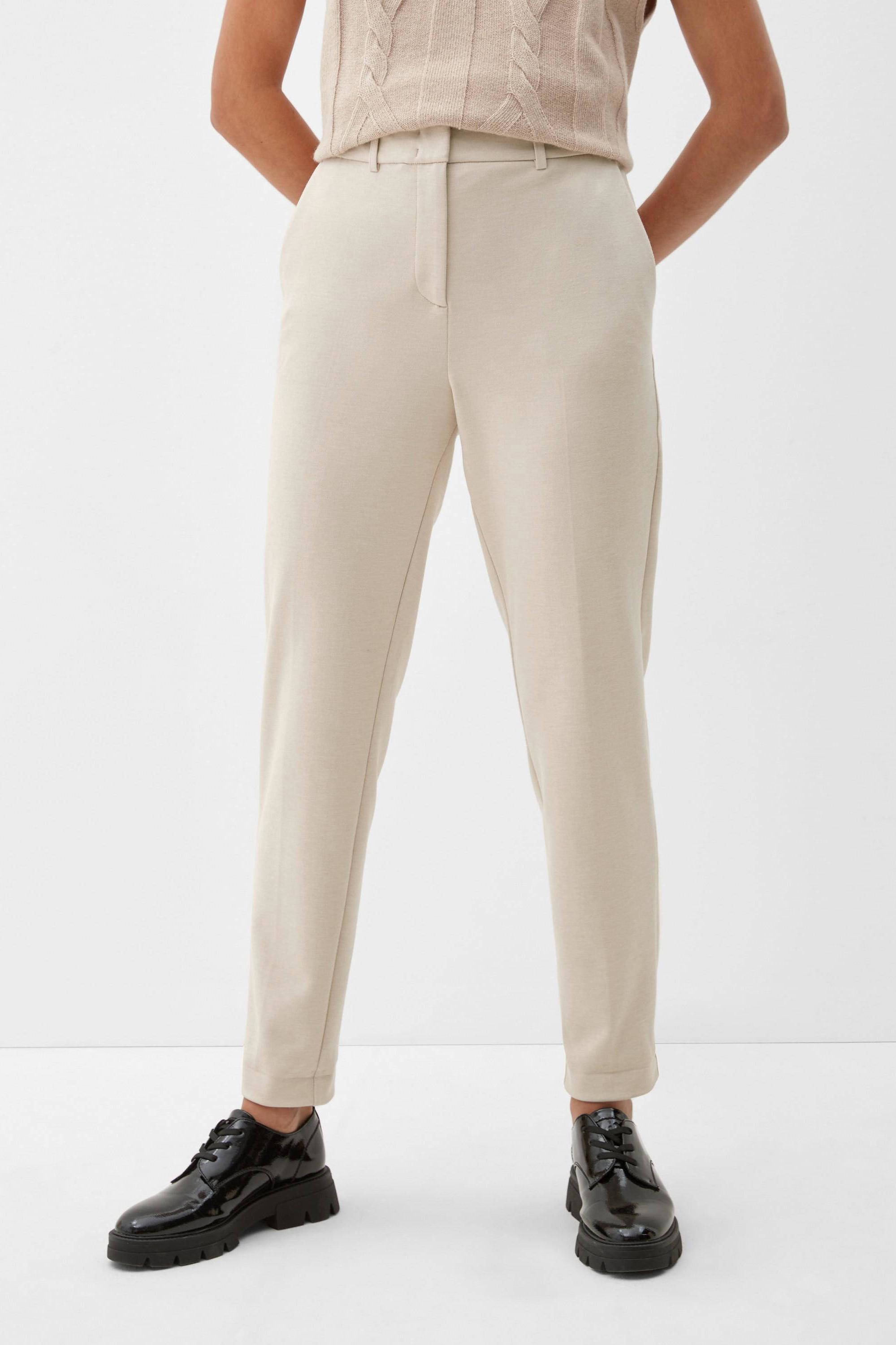 Esprit Pullover Basic Fijngebreid in het Rood pantalons en chinos voor 7/8 broeken Dames Kleding voor voor Broeken 