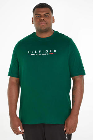 T-shirt Plus Size met logo l4o prep green