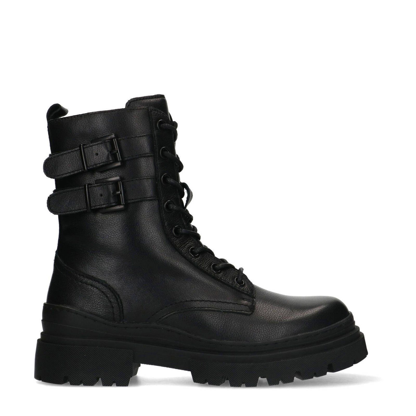 Sacha discount leren veterboots