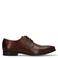 Van Lier leren veterschoenen cognac