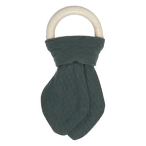 houten bijtring Dark Green