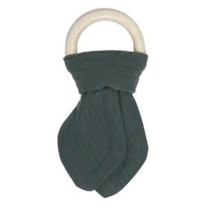 houten bijtring Dark Green