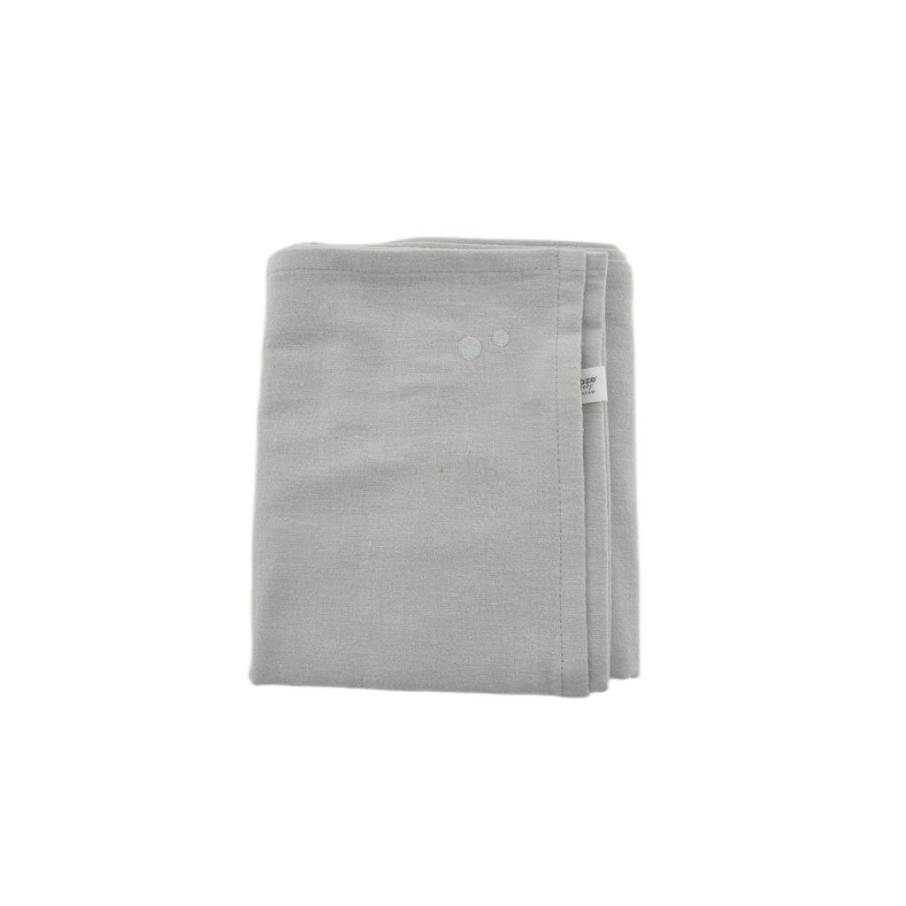 Snoozebaby flanellen swaddle 80x80 cm Mystic Mint