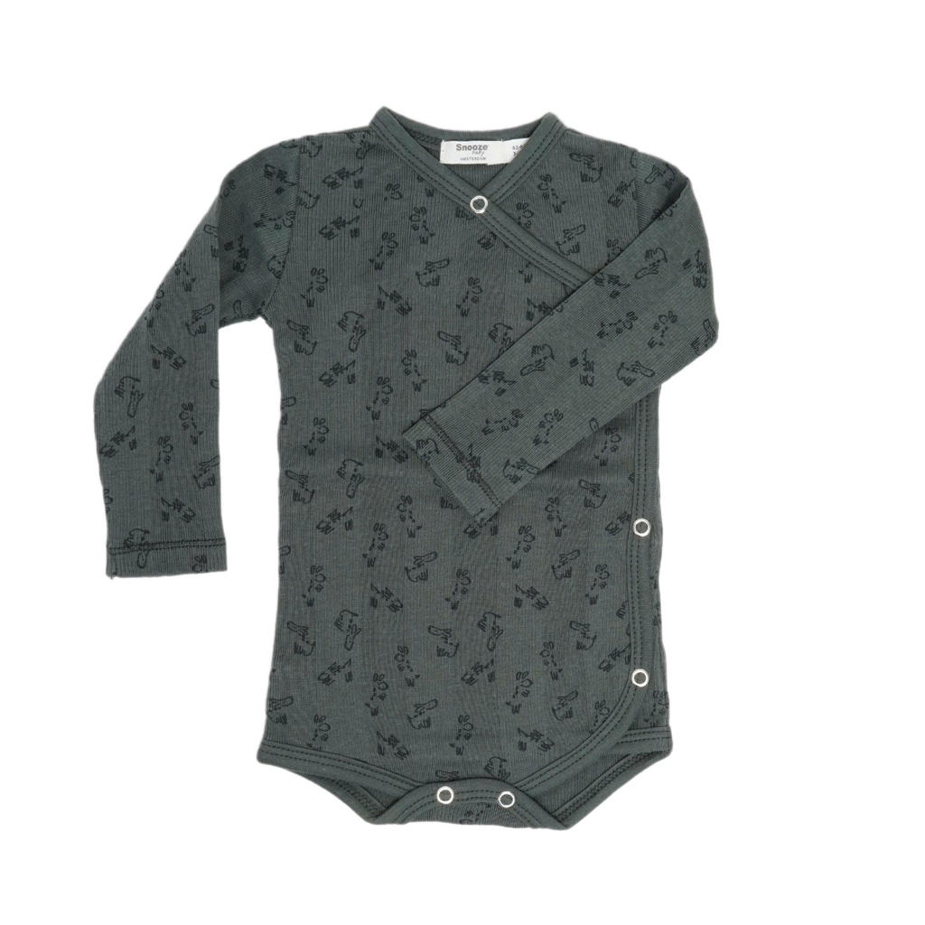 Snoozebaby romper Dark Green kopen? in huis wehkamp