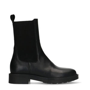 leren chelsea boots zwart