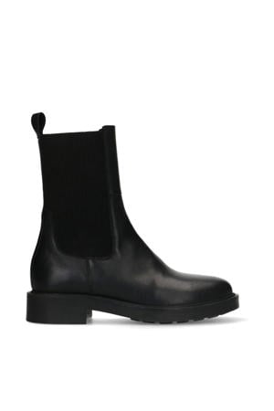 leren chelsea boots zwart