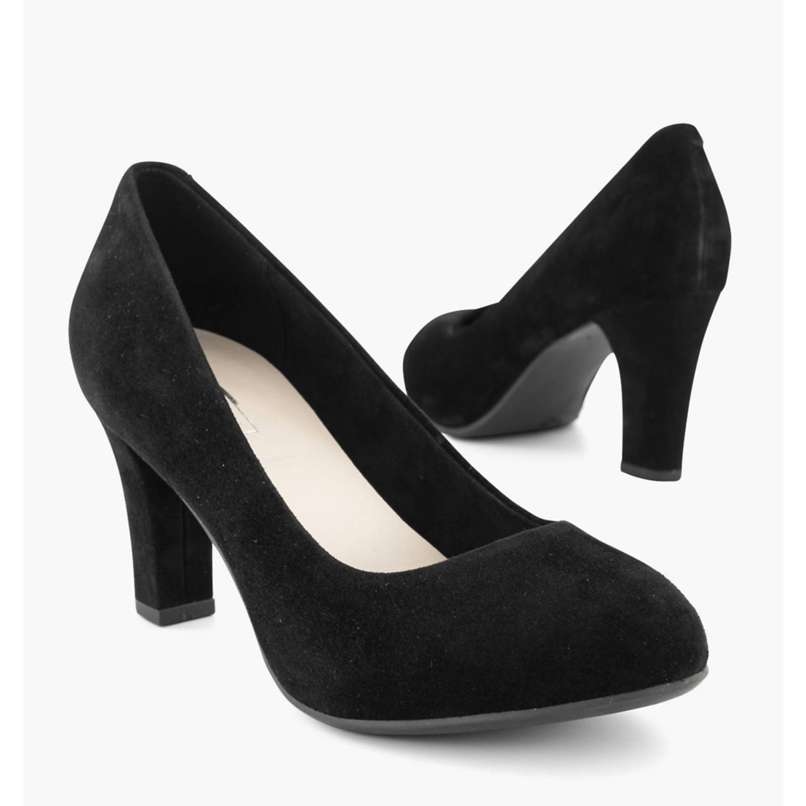 Zwarte pumps online suede