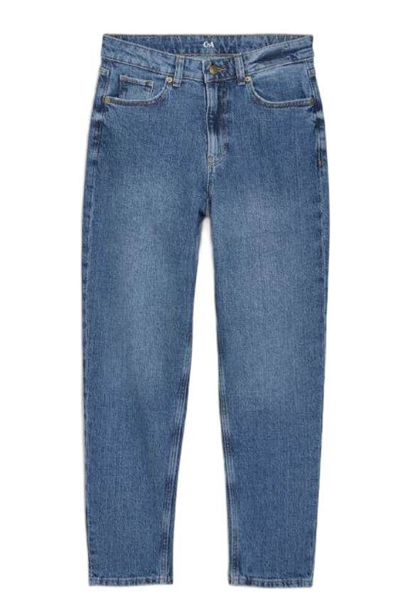wehkamp Dames Kleding Broeken & Jeans Jeans Mom Jeans Mom jeans Dionne denim bleach 
