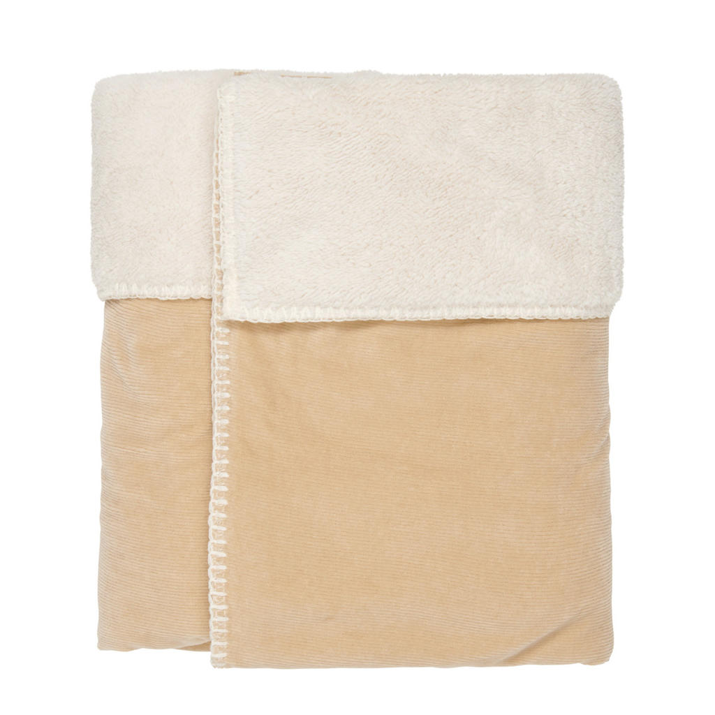 Koeka deken teddy Vik - sand - Vol Verwachting Koeka deken teddy Vik - sand - Vol Verwachting