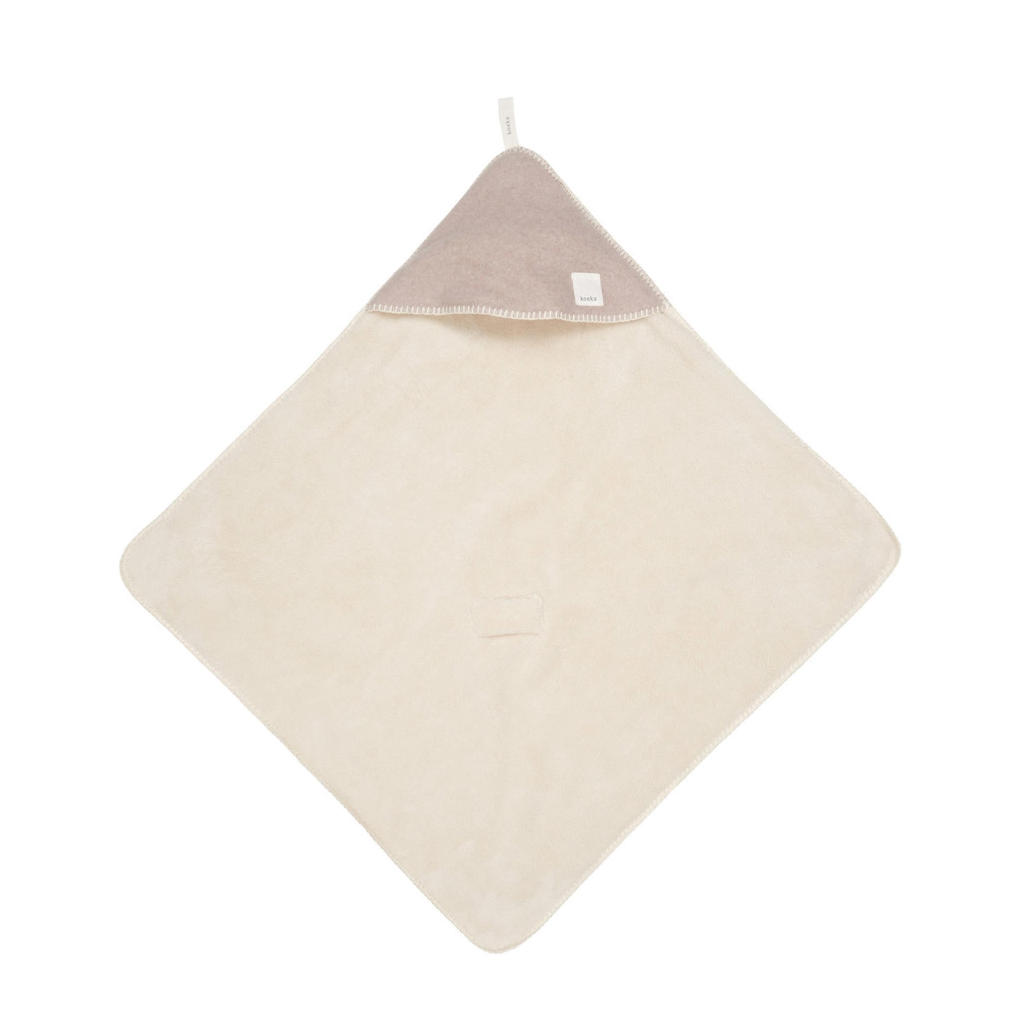 Koeka Denver wikkeldeken met teddy 100x100 cm clay - Afbeelding 2
