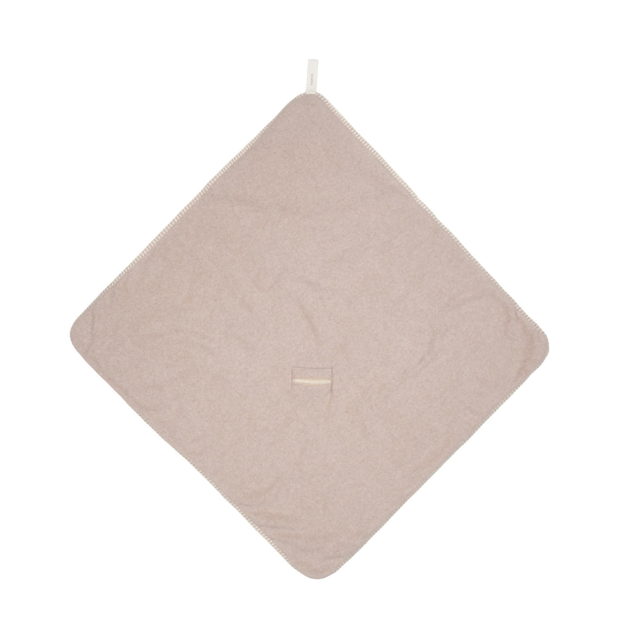 Koeka Denver wikkeldeken met teddy 100x100 cm clay - Afbeelding 4