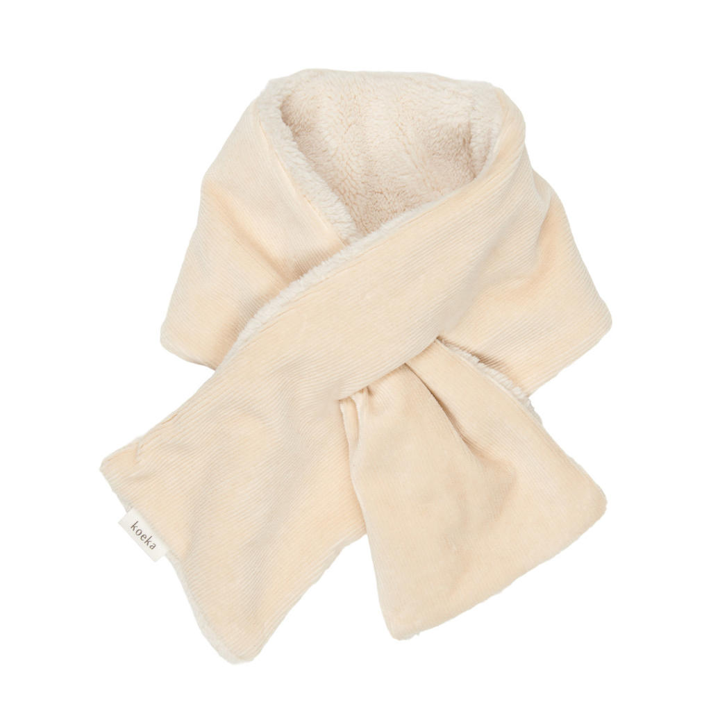 Koeka Oddi reversible sjaal teddy warm white