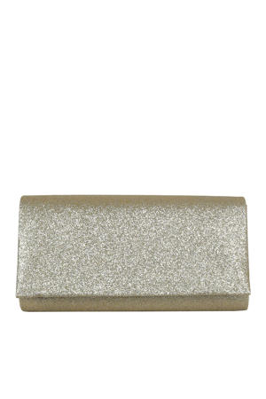  party clutch met glitters champagne