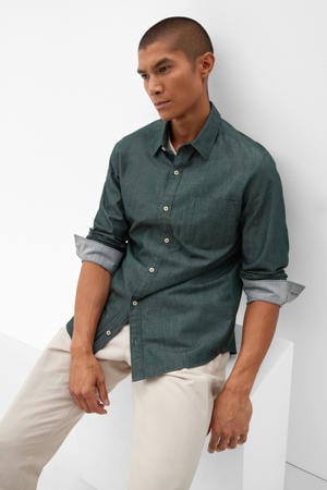 regular fit overhemd groen