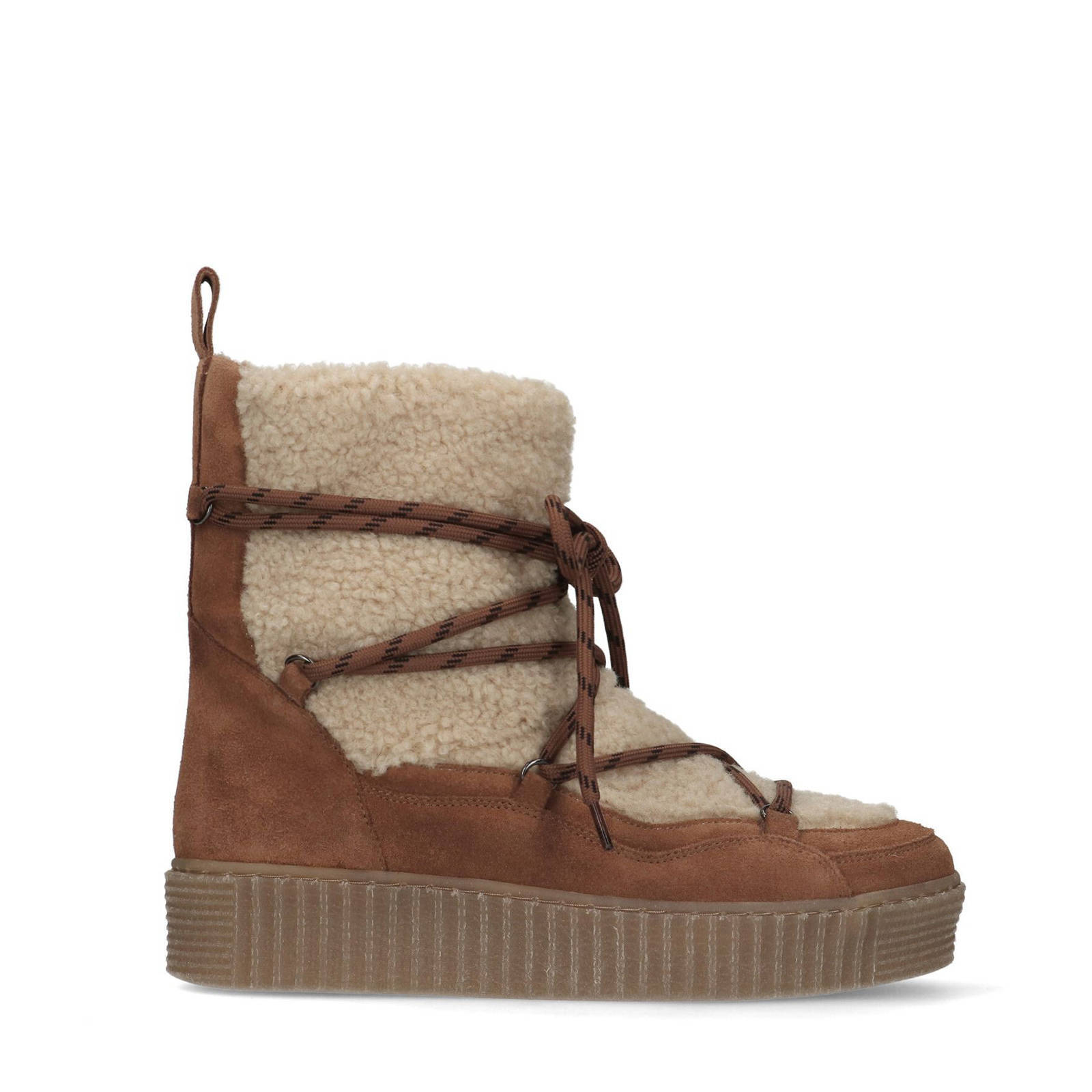 Sacha nubuck snowboots cognac | wehkamp
