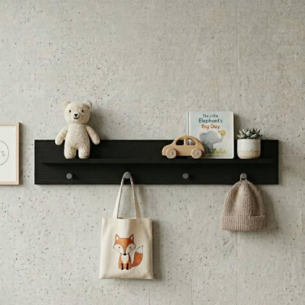 Cabino Born Lucky Wandplank Marble Zwart
