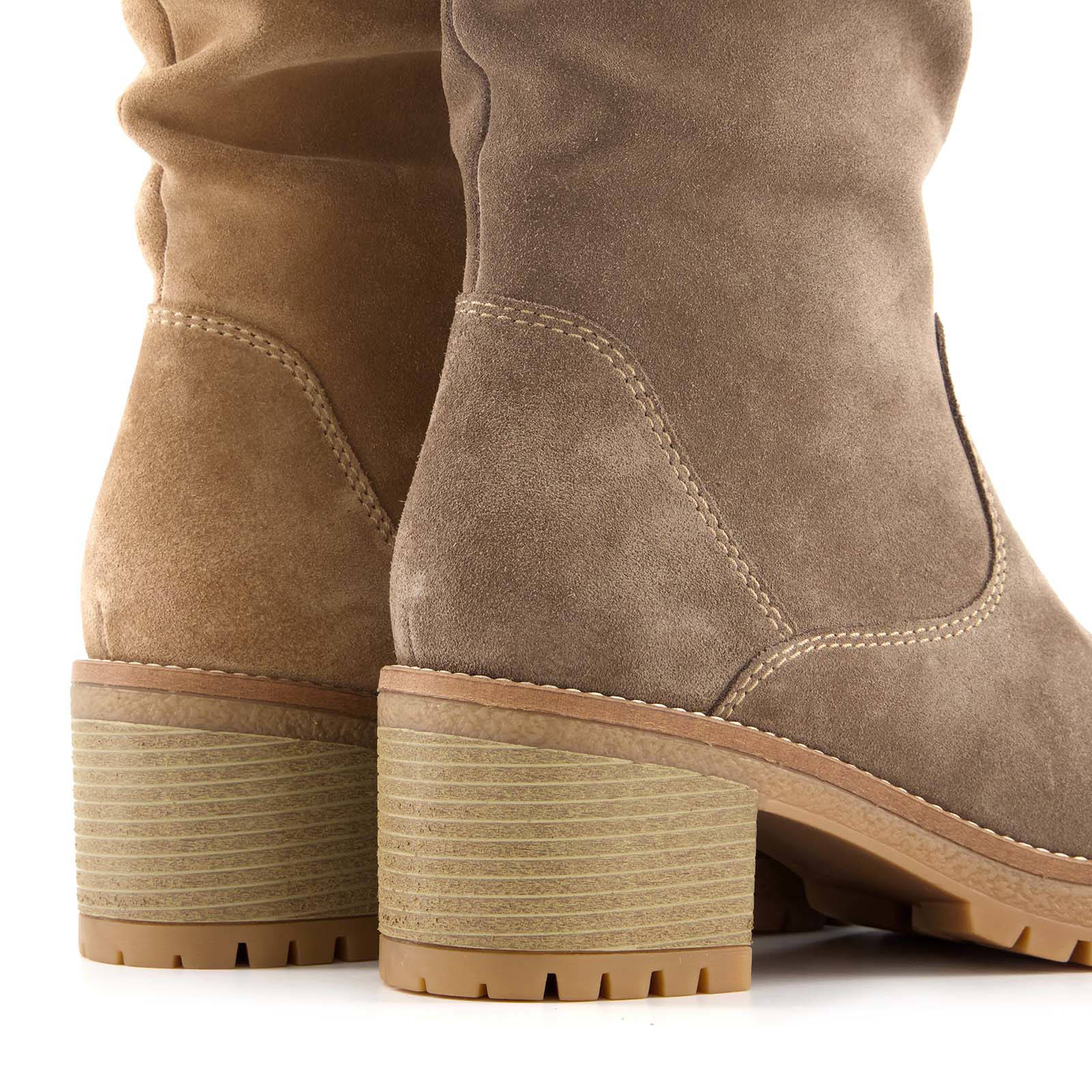 Hush Puppies enkelboots taupe | wehkamp