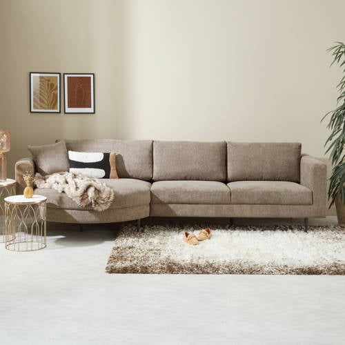 NOUS Living hoekbank links Narbonne - Bruin
