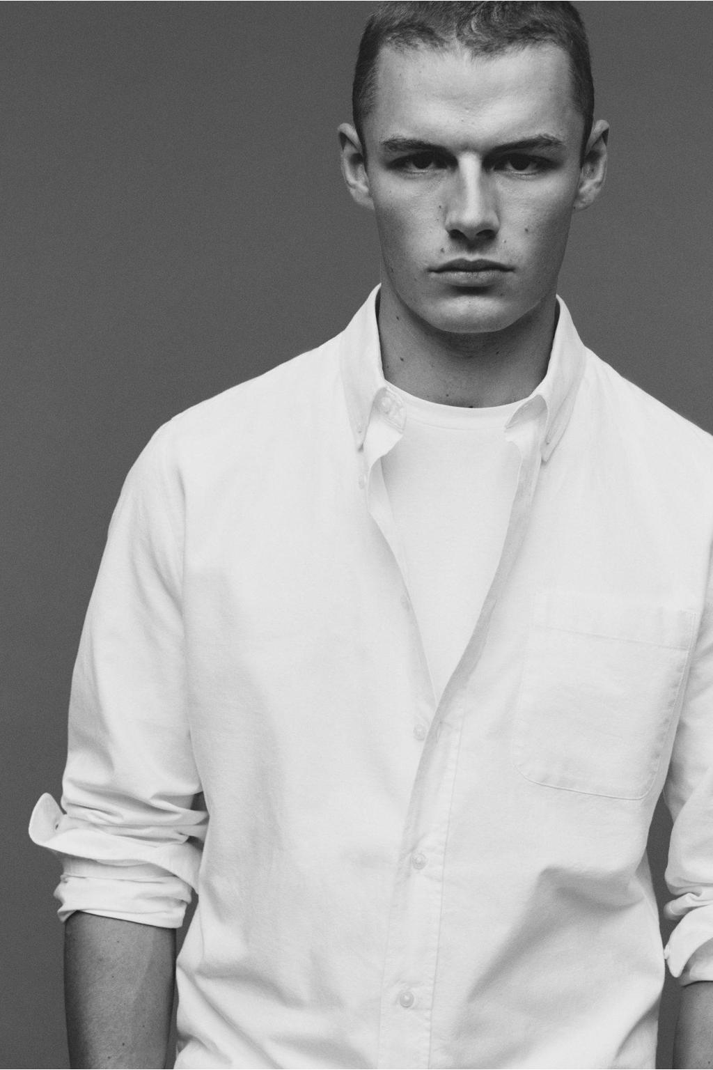 Mango Man regular fit overhemd wit wehkamp