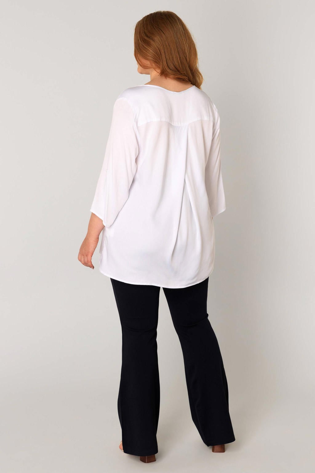 Base Level Curvy blouse wit