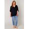 Base Level Curvy blousetop zwart