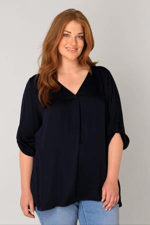 blouse donkerblauw