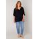 Base Level Curvy blouse donkerblauw