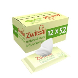 Wehkamp Zwitsal Nature & Care Billendoekjes - 12 x 52 stuks - voordeelverpakking aanbieding