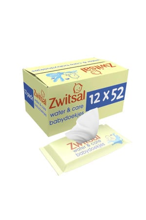 Water & Care billendoekjes - 12 x 52 stuks