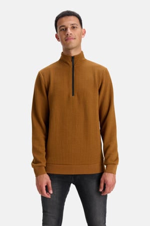 sweater met textuur camel
