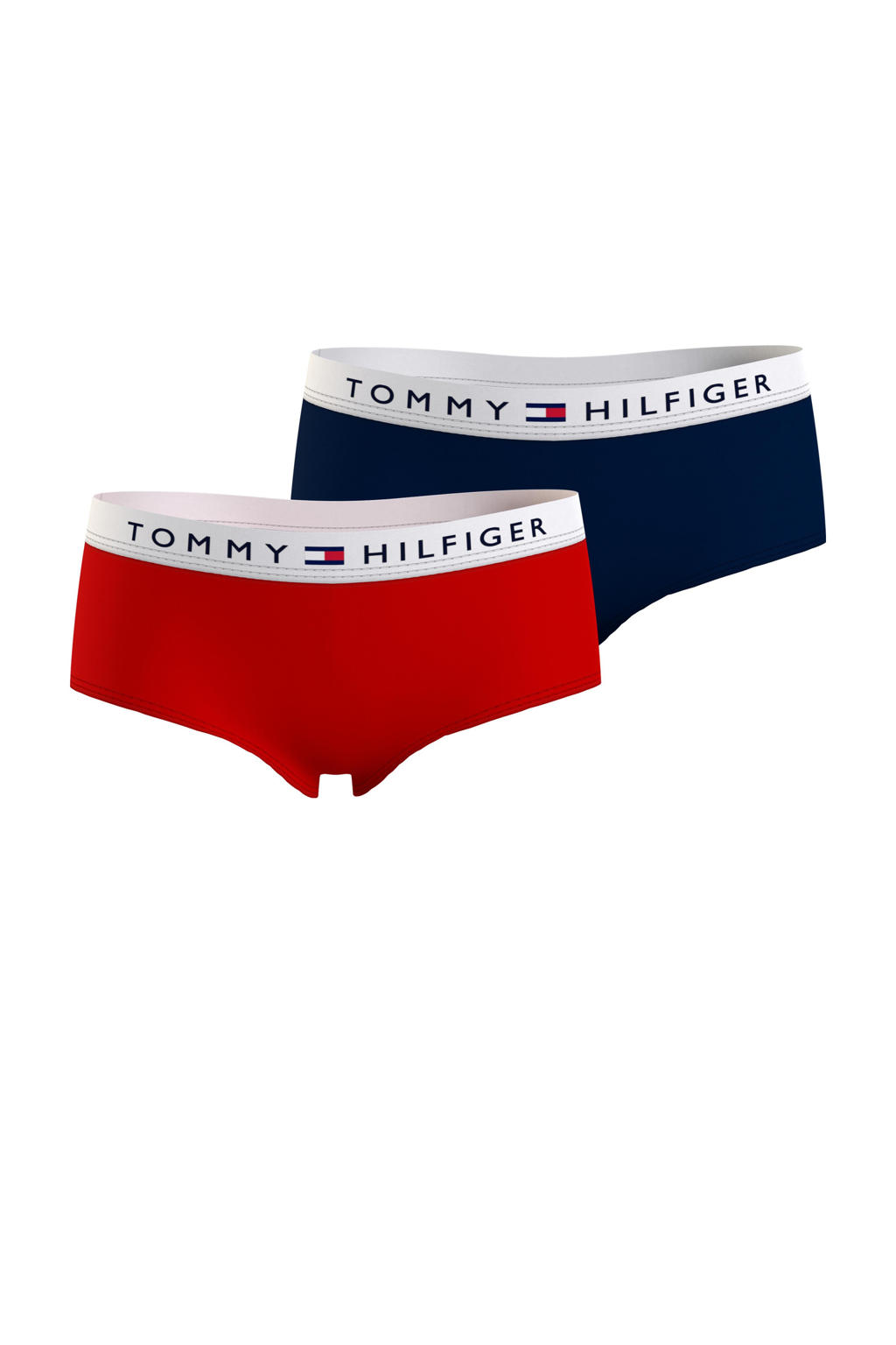 Tommy Hilfiger hipster - set van 2 rood/donkerblauw